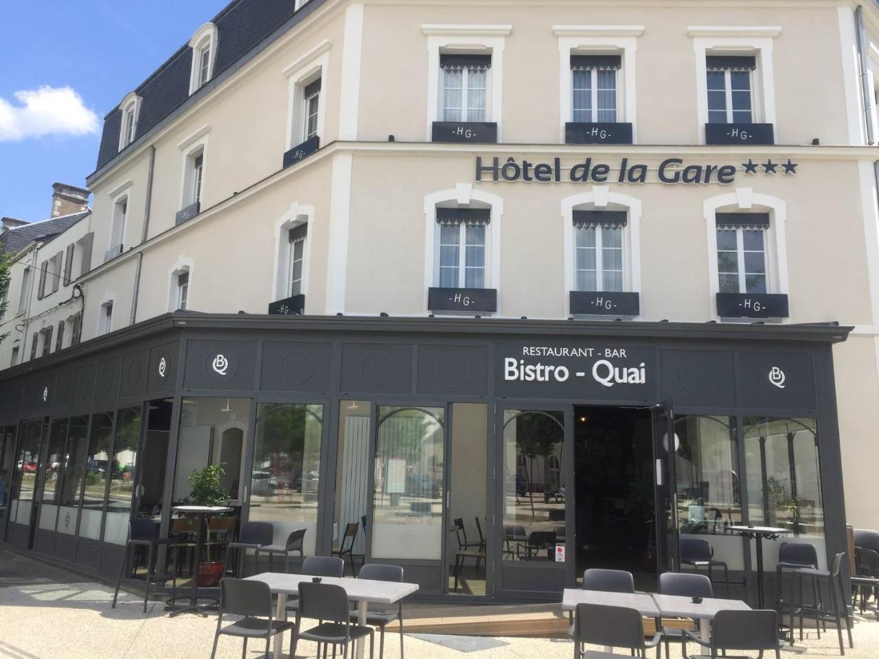 Hotel De La Gare - Restaurant Bistro Quai La Roche-sur-Yon Exterior photo